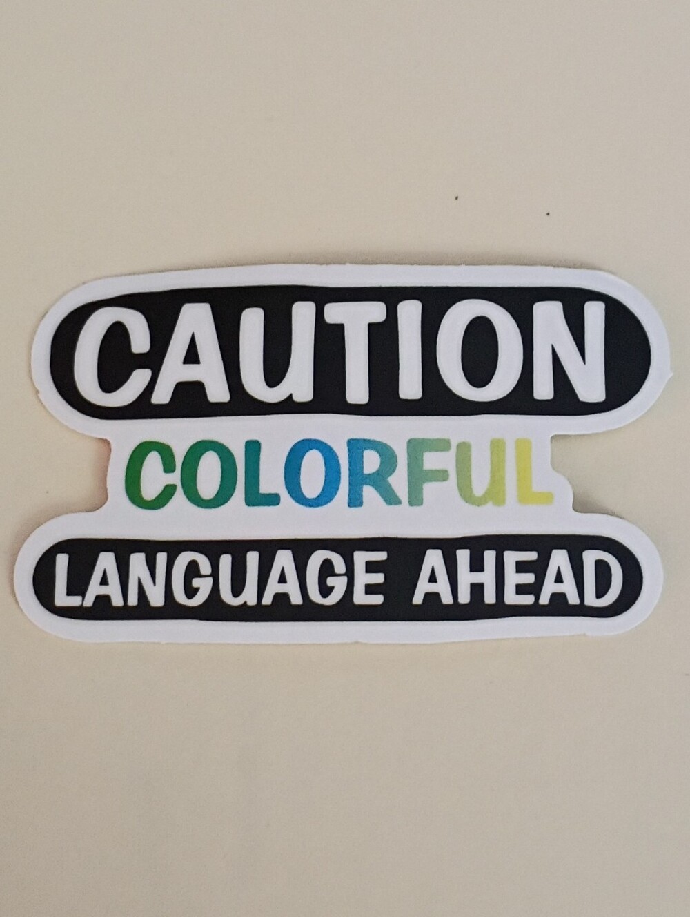 10/$10 Stickers - Caution Colorful Language Ahead - Multicolored 2